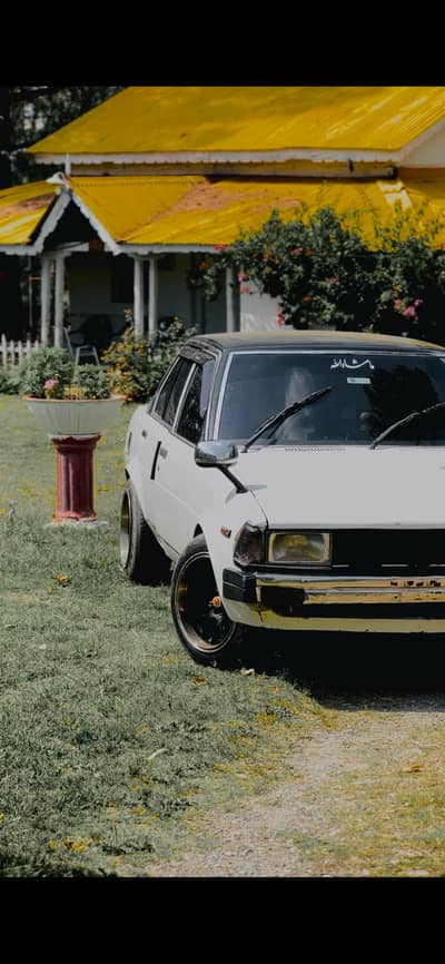 82 Corolla modified car with wide tyres and all documents clear.