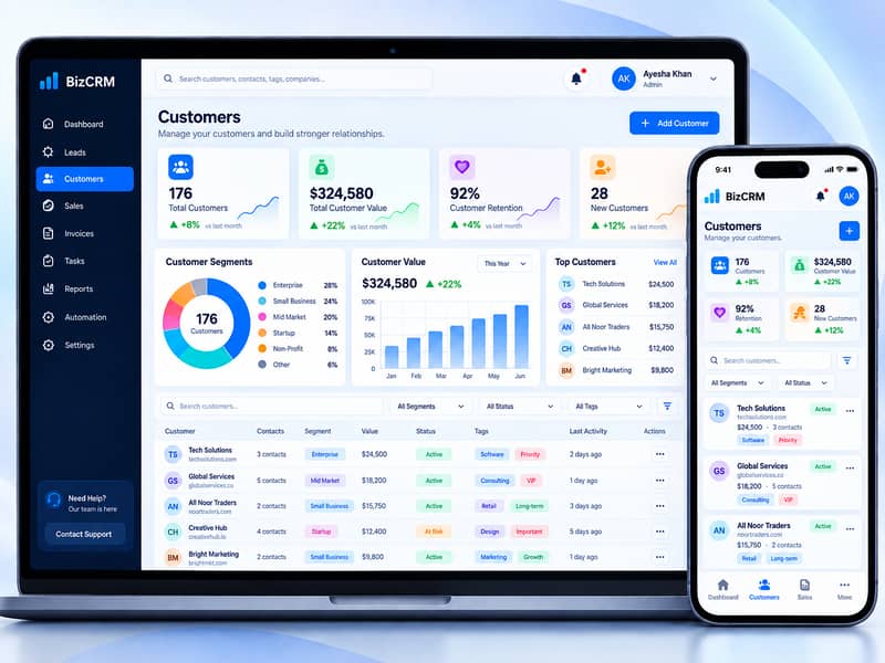 Custom CRM Development | Business Management Software | Web Developer 1