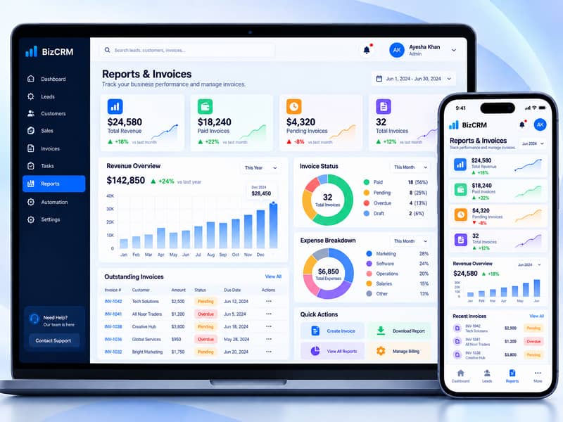 Custom CRM Development | Business Management Software | Web Developer 4
