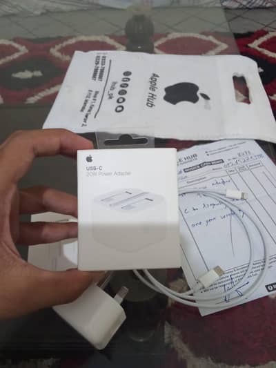 APPLE ORIGINAL IPHONE CHARGER ( 10 MONTH WARRANTY )