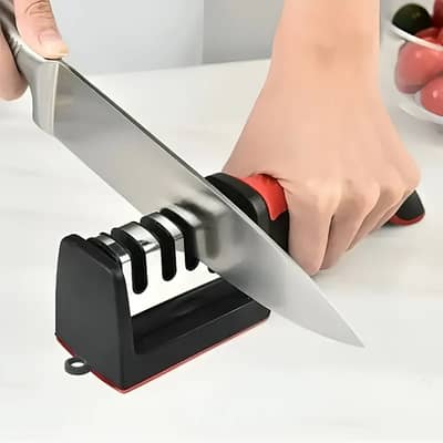 3-in-1 Knife Sharpener with Ceramic Peeler
