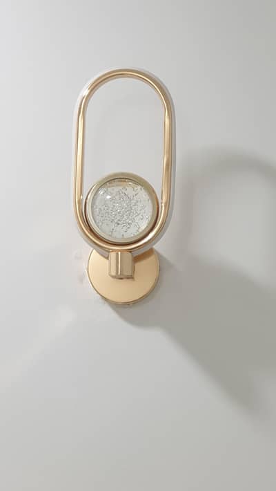 Modern 3 tone gold lights with glass and crystals inside