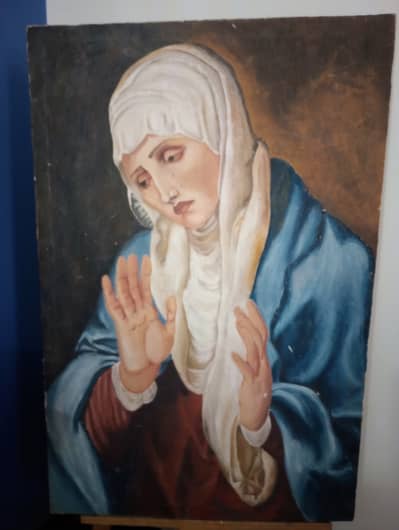 Painting inspired by the Virgin Mary (Bibi Maryam)