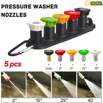 PRESSURE WASHER NOZZLE SET UNIVERSAL NOZZLES