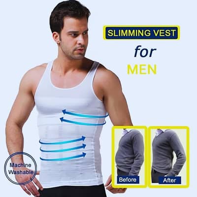 Slim N Lift Men’s Body Shaper White, Black ( Lahore Same Day Deliver )