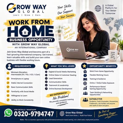 Male and female staff required | office or home based | jobs