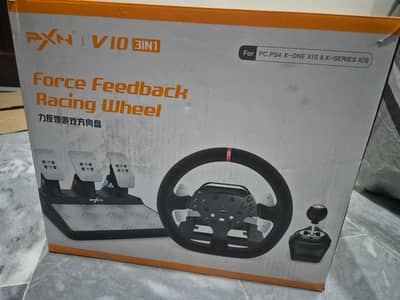 PXN V10 Racing Wheel + Shifter + Pedals + Handbrake | PS4/PS5/Xbox/PC