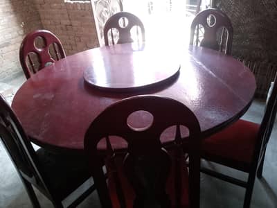 Dinning table set with 6 chairs
