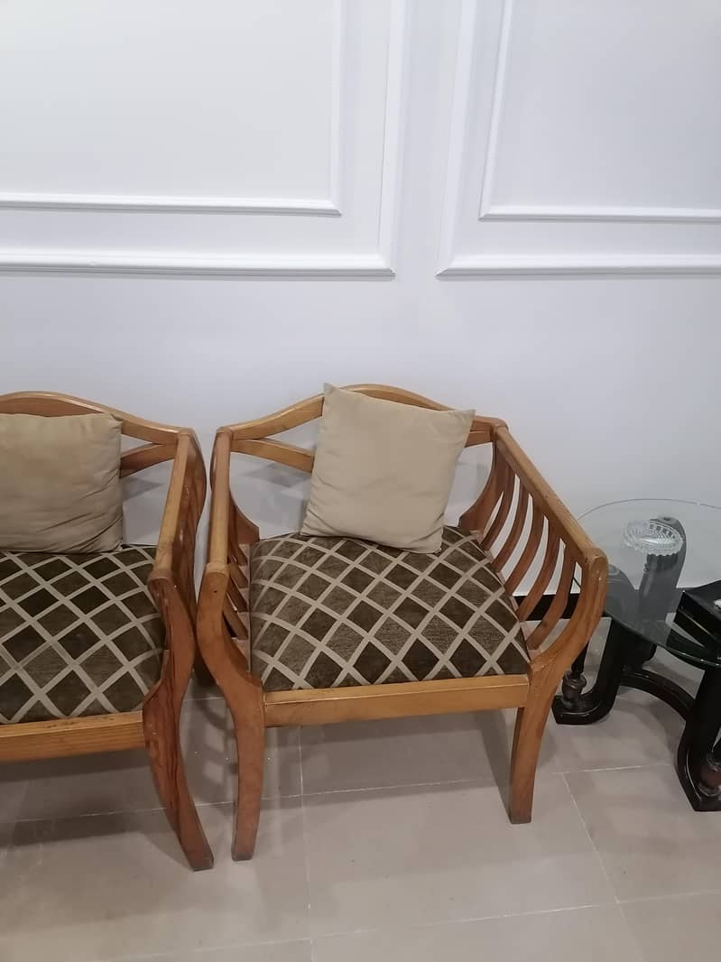 *Sofa Set|Sofa|Wooden Sofa|Sofa Set 2+1+1* 2