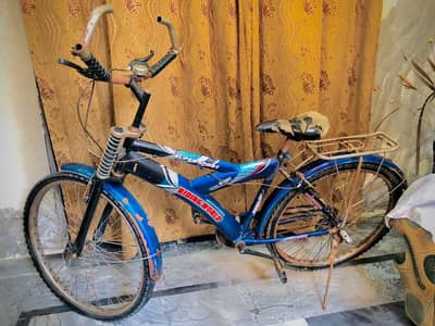 Full Size Mountain/Sport Bicycle(Blue) Strong Frame, Front Suspension.