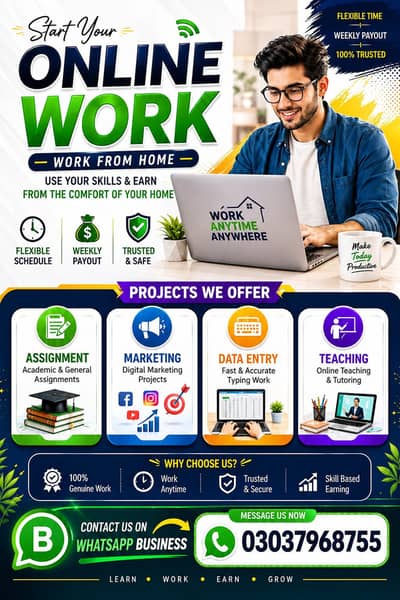 Part Time Jobs | Male & Female | Assignment Work | Daily