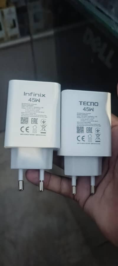 Infinx 45 W Tecno 45 w Original Adopter Available