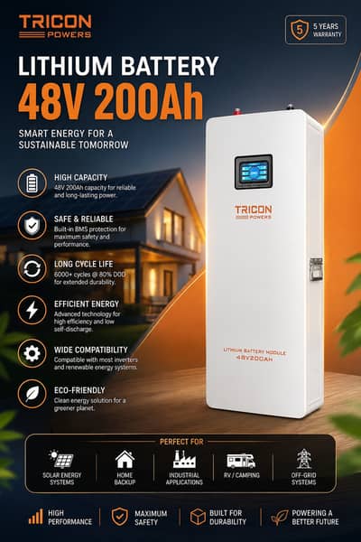 48v 100Ah 150Ah 200Ah 300Ah 314Ah Tricon Powers Lithium Battery