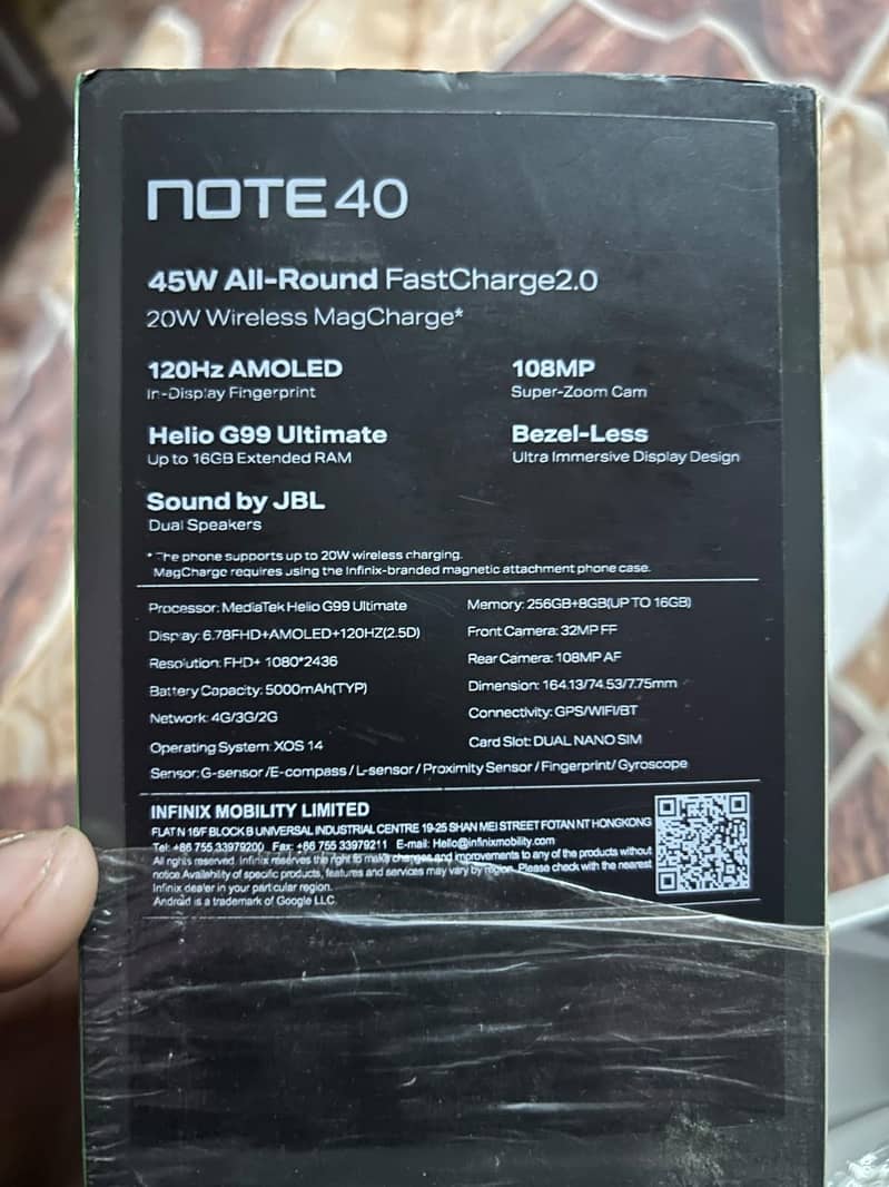 Infinix Note 40 9