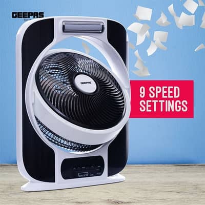 12″ Rechargeable AC/DC Fan White