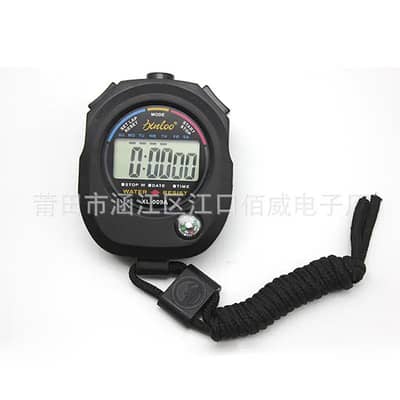 black digital stop watch for sports timing and fitness training
