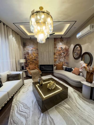 1 KANAL BRAND NEW LUXURY STYLISH SPANISH ELEVATION 5 BED ACCOMMODATION HOUSE AVAILABLE FOR RENT IN DHA PHASE 6 BLOCK-L LAHORE.