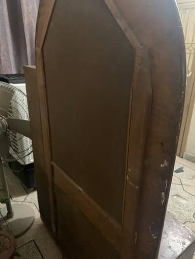 Wooden Dressing Table with Large Mirror & Storage – Used