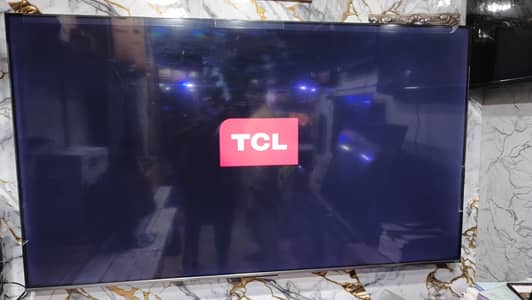 TCL 75 c635 Google play Android 4k like brand new Jess har chez say ok