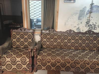 2 Sofas premium quality wood one is 5 seater second 2 seater | new