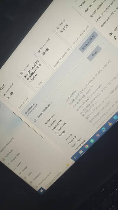 HP 640 g3 i5 6th generation 16GB RAM 250SSD