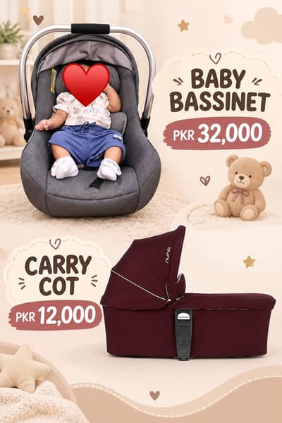 Nuna Box packed Bassinet/ Kids Cot/  Crib/ Kids Bed