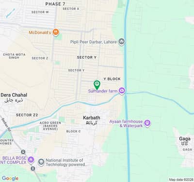 Prime 1 Kanal Residential Plot No. 3580 for Sale in Block Y, DHA Phase 7 Lahore