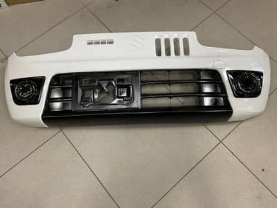 Alto Rs style fog lamp bumper, sideskirts, Front lip