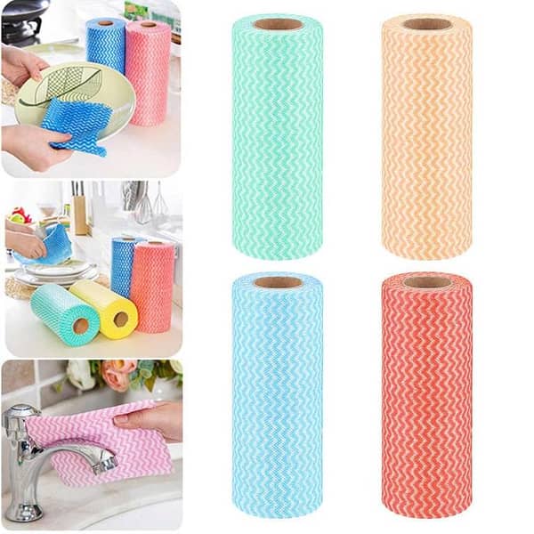 Multi-Purpose Kitchen Cleaning Reusable Wipes Multi-Colour