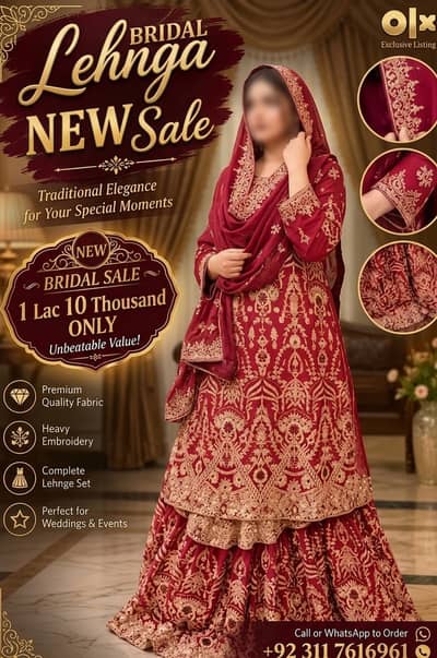 Bridal Dress | Wedding Dress | Bridal Lehnga | Walima/Barat Dress