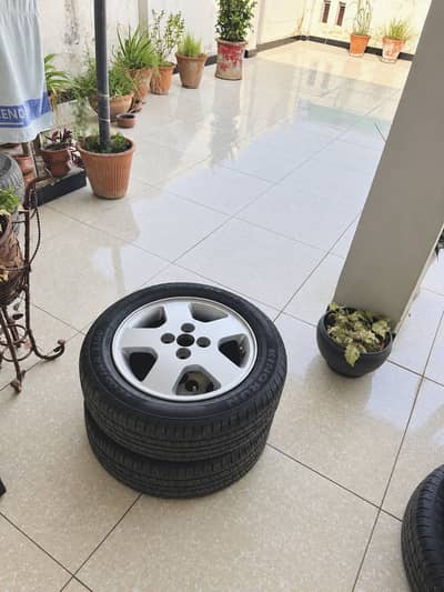 Set of 4 14 inch rims Japanese with Imported 2024 Tyres