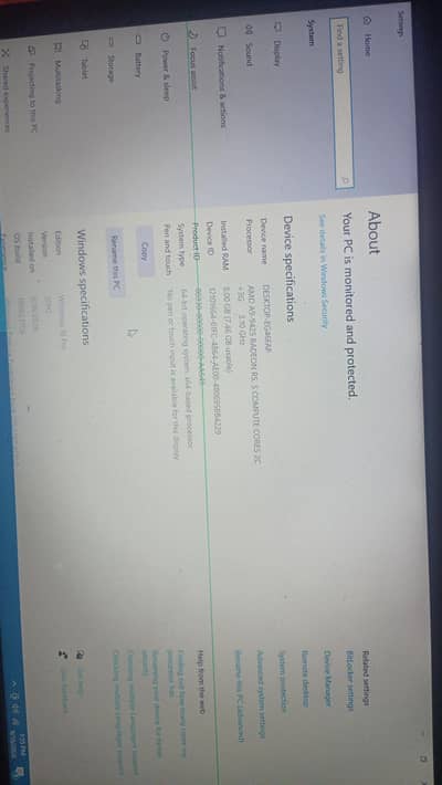 HP AmD A9 9th Generation