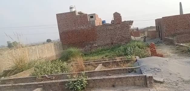 2 Marla Plot Foundation Work Completed Next To 50ft Road Few Steps From 200ft Near New Defence Road And Ferozepur Road Gajju Matah Lahore