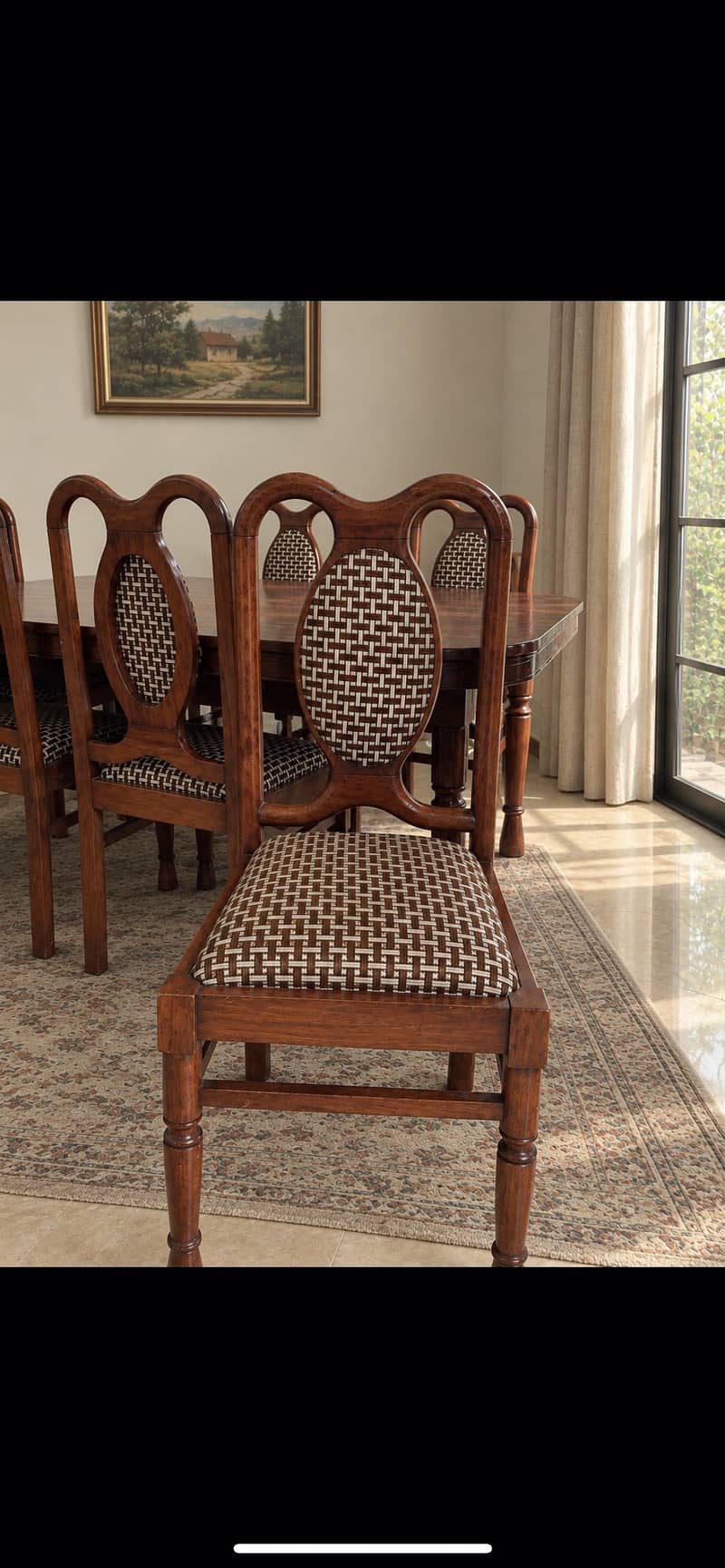 Dining table with 6 chairs 1