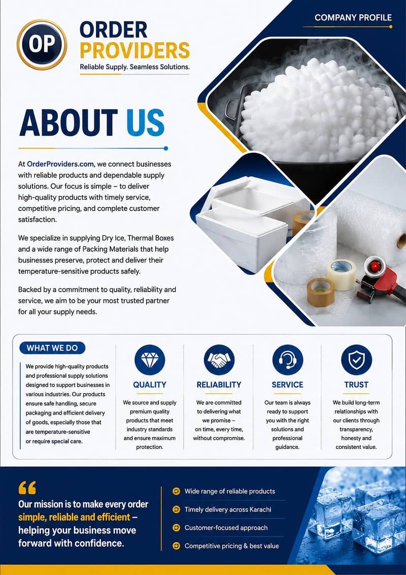 Dry ice & packaging materials 14