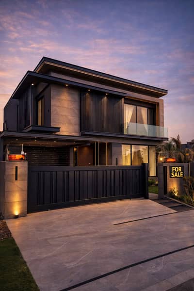 1 Kanal Brand New Ultra Modern Design Bungalow For Sale In DHA Phase 7 Top Location Near To Park