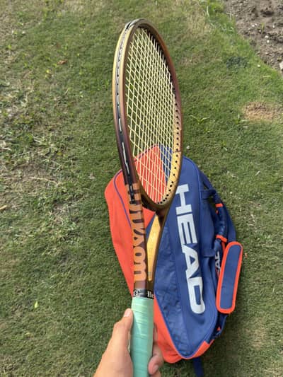 Wilson Pro Staff 2026 Model Head Tennis Racket with Head Racket Bag