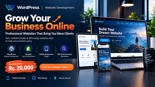Wordpress, Shopify & Website Development | Starting From Just 20,000