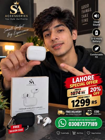 premium wirless earbuds with free delivery