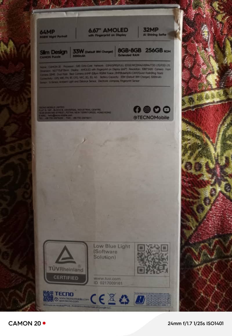 Tecno CAMON 20 1