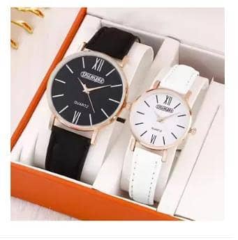 2PCS Fashion Couple Set Watches Luxury Men Women Business Casual Quartz Watch Simple Leather Wristwatch Relogio Feminino A R3331