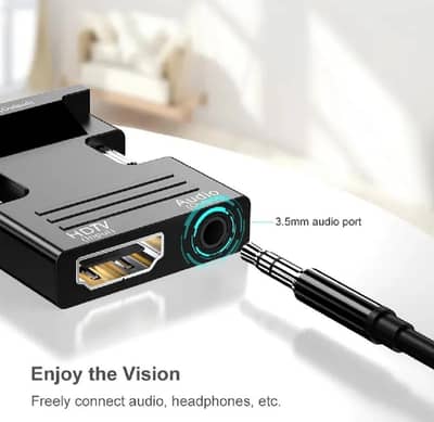 HDMI To VGA Line With Audio 1080P