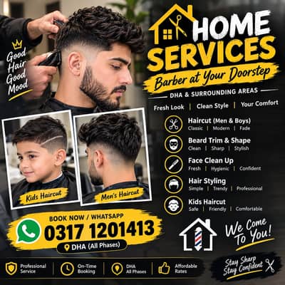 home Barber haircut service