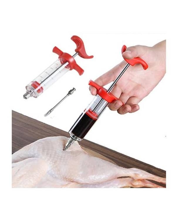 Plastic Injector with Needle for Meat Marinade Sauce Injector