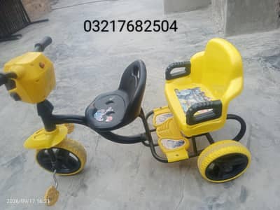 tricycle 4000 and baby rocking chair 1000. dono 5 k . 03217682504
