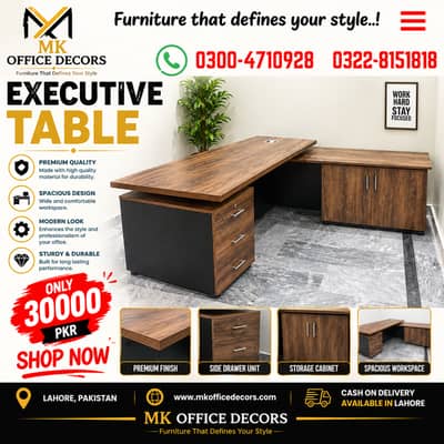 Executive tables | Tables for sale | Office Tables | tables in Lahore