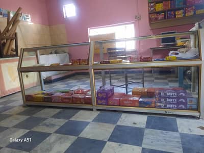 Glass Display shelve  almonium