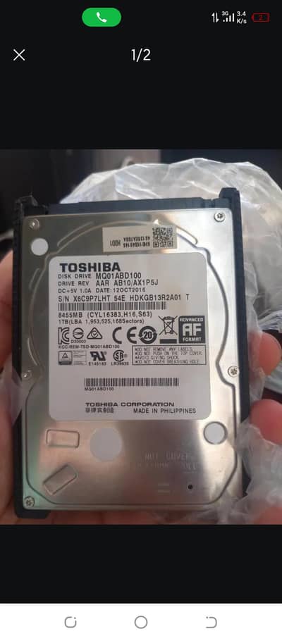 Hard disk 1 TB for sale