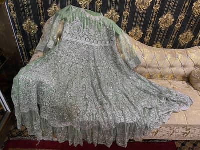 Heavy Embroidered Bridal/Party Wear Dress