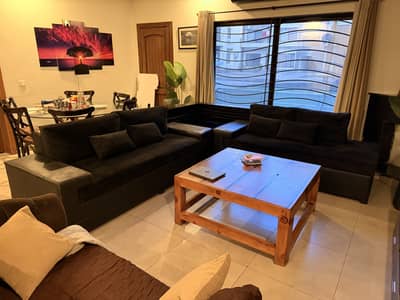 5 seater L-Shaped sofa set with corner table
